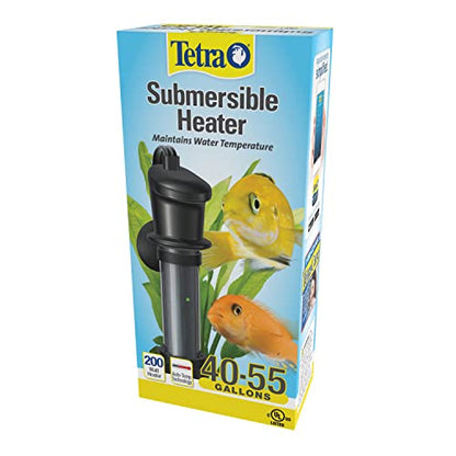 Tetra Submersible Heater With Electronic Thermostat, 200-Watt - size: 40-55 Gallon