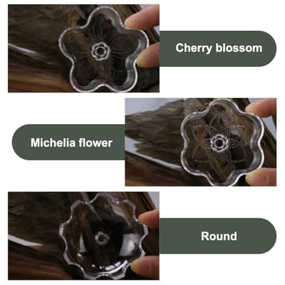 Shrimp Feeding Dish, Acrylic Aquarium Feeding Bowl with Suction Cup for Fish Tanks - color: Cherry blossoms