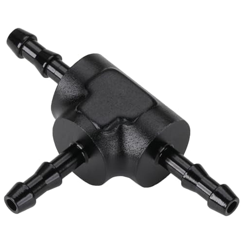 1/8" 3mm Hose Barb Tee T Fitting Adapter Aluminum Black - size: 3mm