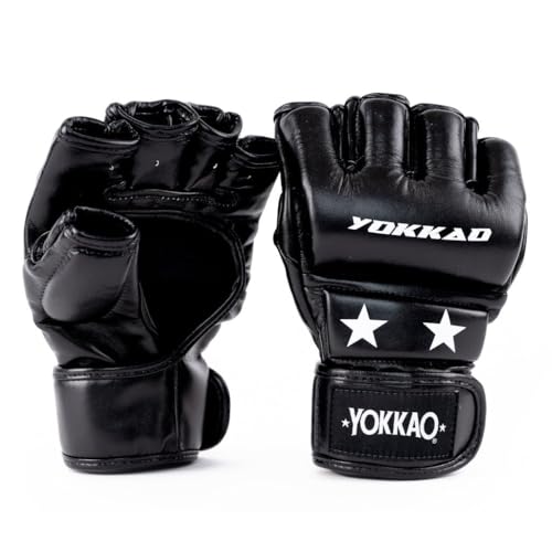 YOKKAO MMA Gloves - Ground Pro and Sparring | Layered Foam Padding | Produced at YOKKAO Factory, Thailand | Grappling, Striking, Ground-and-Pound | S/M-L/XL - color: Black MMA Pro, size: Small-Medium