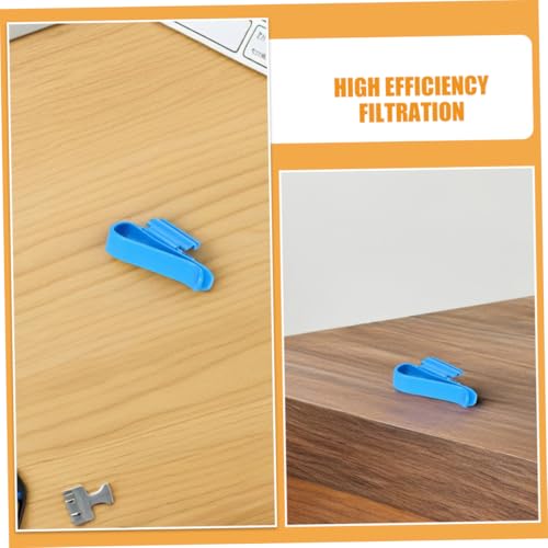 8pcs Fish Tank Water Hose Clips Water Pipe Fixing Clamp Plastic Hose Clamp for Aquarium Easy Installation - color: Blue