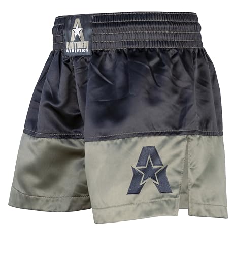 Anthem Athletics Muay Thai Shorts for Men & Women Kickboxing Shorts - color: 50/50 - Army & Black, size: XX-Large