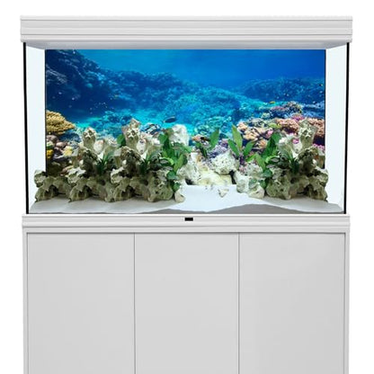AWERT Aquarium Background Coral Reef Tropical Fish Undersea Fish Tank Background 36x20 inches Durable Polyester Background