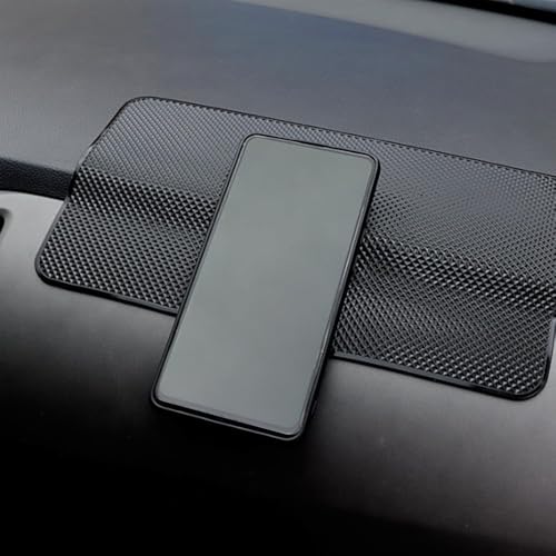 10 x 5.9 Inch Black Anti-Slip Rubber Pad Universal Sticky Adhesive Mat