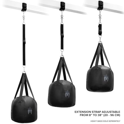 Meister Beam Wrap Mount Kit w/Carabiner for Hanging Boxing & MMA Heavy Bags - style: Beam Wrap + Extension Strap Mounting Kit