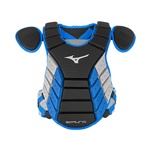 Mizuno Mizuno Samurai Baseball Chest Protector - color: Black/Royal, size: 16"