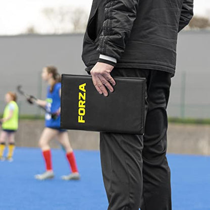 FORZA Magnetic Coaching Board | A4 Double-Sided Tactics Folder with Magnetic Markers, Pen & Eraser [13 Sport Options] - style: Field Hockey