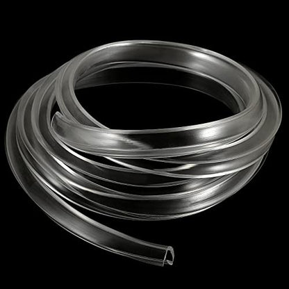 uxcell U Channel Edge Trim, 8.2ft Length Soft Rubber Guard Seal Strip Edge Protector Fit for 19-20mm Edge, (19/32" W x 63/64" H) Clear - size: 19/32"x 63/64"x 8.2ft