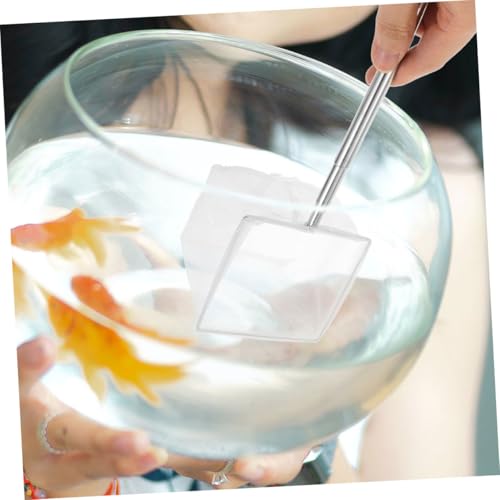 3pcs Stainless Steel Fishing Net Set with Telescopic Handle Fine and Coarse Mesh Fish Landing Nets for Kayak and Boat Portable Fish Tank Strainer