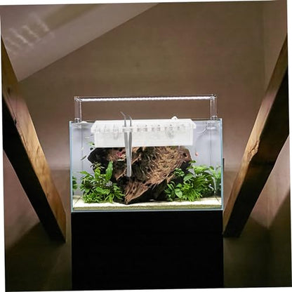 Aquarium Tool Holder Rack for Fish Tank Maintenance Organized Storage for Aquatic Plant Cleaning Tools Wall-Mounted Design Multiple Storage