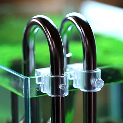 Aquarium Lily-Pipe Fixture for Fix Inflow/Outflow-Tube Clamp Water Pipe Clip Water Exchanger Hose Lily-Pipe Fixture - size: Small