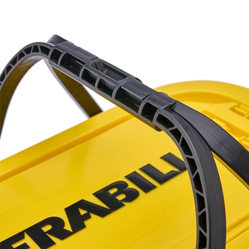 Collapsible Bait Bucket with Aerator-White/Yel - size: 6Qt, style: Bucket w/ Aerator
