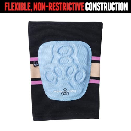 Triple Eight Covert Knee Pads – Ideal for Roller Skating, Biking, BMX, and Skateboarding - color: Sunset, size: Small