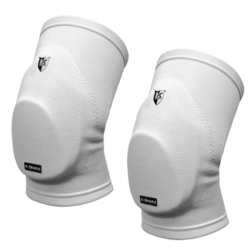 K-Shield Knee Pads for Wrestling, Jiu Jitsu, MMA, Muay Thai, Judo - color: White, size: L/XL