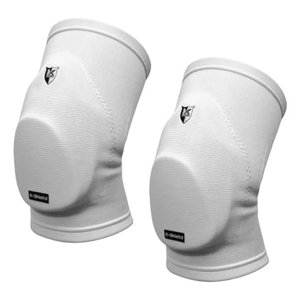 K-Shield Knee Pads for Wrestling, Jiu Jitsu, MMA, Muay Thai, Judo - color: White, size: L/XL