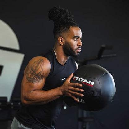 Titan Fitness Soft Shell Medicine Wall Ball, Cross-Texture Grip - size: Multipack, 6-14 lb