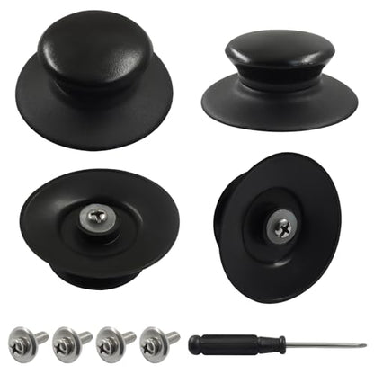 4 Pcs Universal Pot Lid Knobs，Bakelite Pot Lid Handle Replacement for Pans Saucepan Casserole Glass Cover Handles