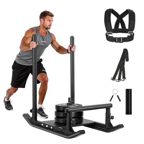 VEVOR Weight Sled,Workout Sled for Push-Pull Running & Strength Training - color: Black