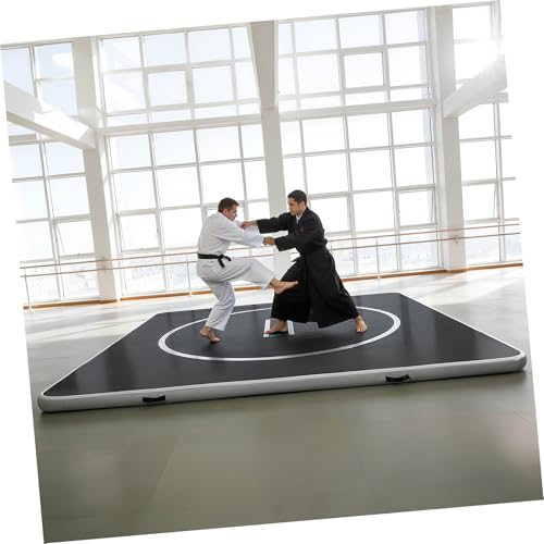 Inflatable Martial Arts Mat 10x10 FT, Portable Tumbling Mat