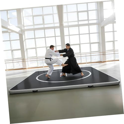 Inflatable Martial Arts Mat 10x10 FT, Portable Tumbling Mat