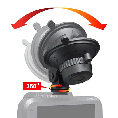 ROVE Suction Cup Mount for R2-4K, R2-4K PRO and R2-4K Dual Dash Camera Models