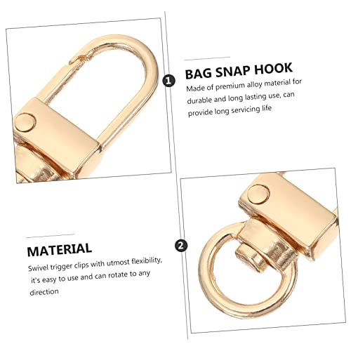 Holibanna Alloy Claw Clasp Metal Bag Buckle 15pcs Set Swivel Lobster Clasp for DIY Jewelry Making