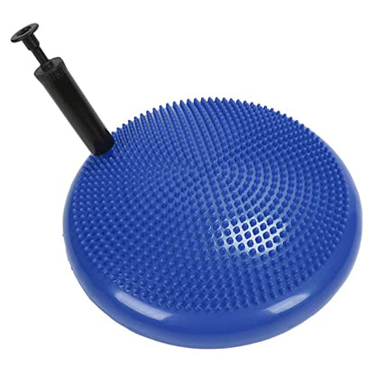 Balance Disc Cushion Mat Yoga Massage Ball Pad Fitness Exercise Training Ball for Yoga Balance Exercise Children's Concentration and Balance (Blue)