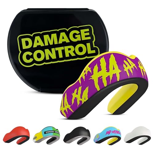 DAMAGE CONTROL Extreme Impact Sports Mouth Guard w/Case – Hahaha - color: Hahaha, size: Adult
