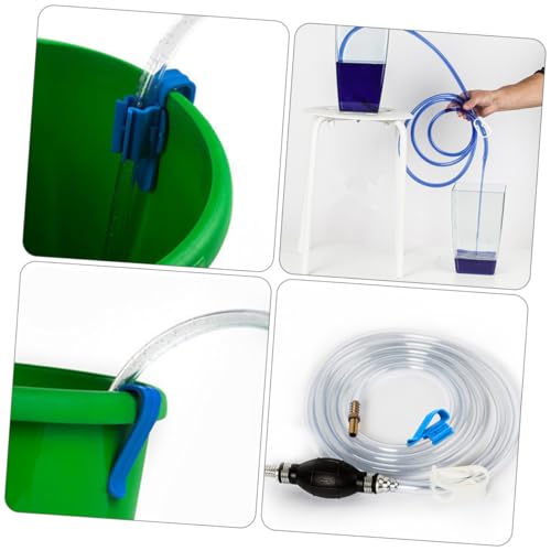 GLEAVI Manual Siphon Pump Suction Hose for Car Oil and Water Transfer, Practical Guide Oil Tube with High Flow, Suitable for Fish Tank Water Suction and Automotive Fluid Drain
