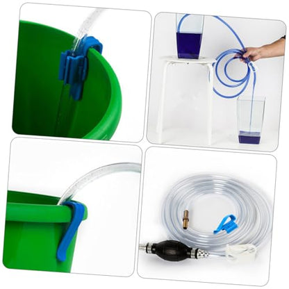 GLEAVI Manual Siphon Pump Suction Hose for Car Oil and Water Transfer, Practical Guide Oil Tube with High Flow, Suitable for Fish Tank Water Suction and Automotive Fluid Drain