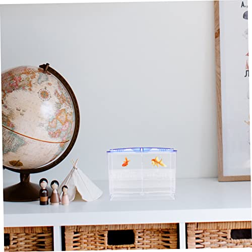 BESPORTBLE Transparent Fish Breeding Box with Suction Cups Double Layer Isolation Tank for Fry Hatching Easy Install Aquarium Breeder for Betta and Shrimp Durable Design with Feeding Access