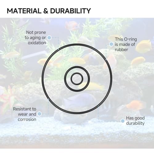 O-Ring Seal kit for FX5/FX6 Aquarium Cartridge Filter Compatible with Fluval A-20207, A-20210, A-20212 Replacement Parts
