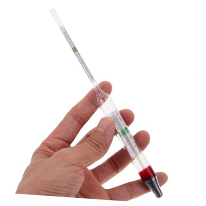 Homoyoyo 1set Hydrometer Tester Measuring Cylinder for Accurate Sea Water Testing Professional Aquarium for Aquaculture and Fish Tanks