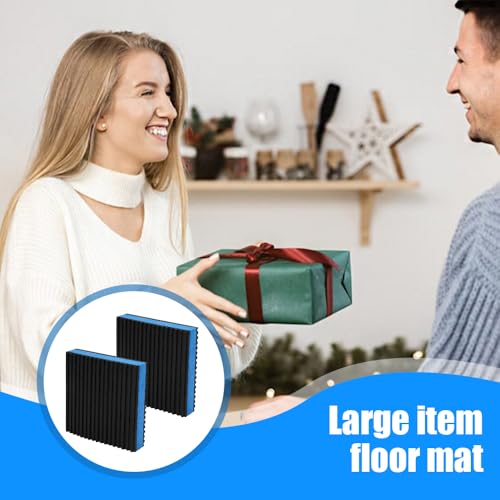 8 Pack Rubber Anti Vibration Pads, 4" x 4" x 0.8" EVA Sound Isolation Pads, Square Vibration Damping Mat Floor Protector for Washing Machine, Dryer, Treadmill and Home Appliances