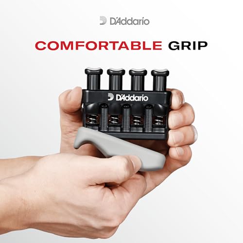 D'Addario Varigrip Finger Strengthener with Fiddilink | Builds finger strength, coordination and calluses with simulated strings and adjustable resistance.