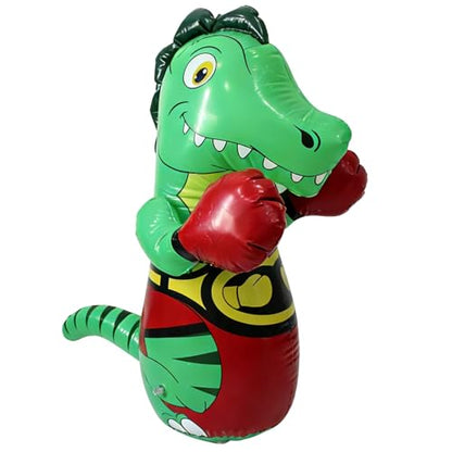 Inflatable Dinosaur Punching Bag, 47" Blow up Boxing Dinosaur