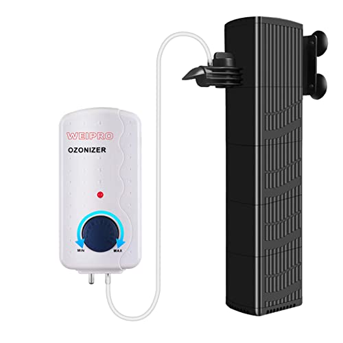 Fish Tank Filter and Aquarium Ozone Generator Set TCE2000,Suitable for 40-70 Gallon Fish Tank.