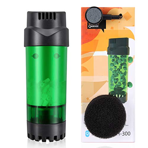 Fluidized Moving Bed Filter Bubble Bio Media Reactor for Aquarium Fish Tank with Air Stone and Sponge Filter - size: LH-300