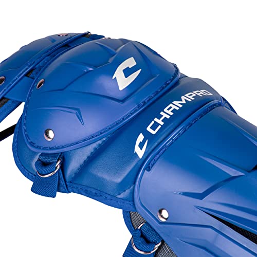 Champro Optimus Pro Catcher/Umpire Leg Guards - color: Royal, size: 14.5"