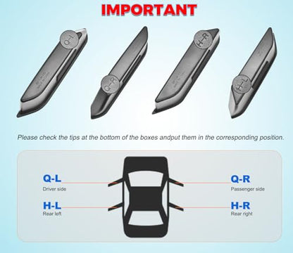 2 Sets for Ford Bronco 2025 2026 4 Doors Automatic Transmission Accessories - size: Medium
