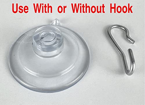 9-Pack Medium 1 3/4 inch Pennsylvania Heavy Duty Suction Cup Hooks for Glass Windows. for Signs Holiday Ornaments Suncatchers - size: 9-Pack Medium 1 3/4 inch