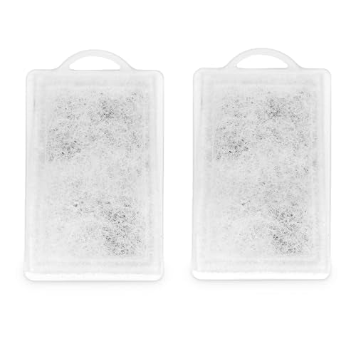 Mighty Aquarium Filter HOB Replacement Media - Replacement for Fish Tank Filters, Hang-on-Back Small Aquarium Filter Replacement Filter Cartridge, L MG12 Replacement Cartridge, 2-Pack - size: L MG12