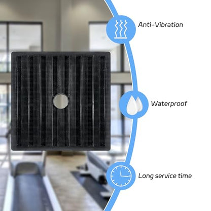 Shock Pad Anti Vibration Pads for Air Compressor or Equipment Solid Rubber, Heavy Duty EVA Mechanical, HVAC, Air Conditioner, Washer and Dryer, Treadmills Anti-Vibration Isolation Pad 4 X 4 X 7/9