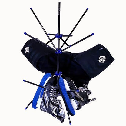 Hockey Gear Drying Rack - Heavy Duty Aluminum Collapsible Portable Sports Gear Drying Rack - Tree - Hockey Equipment Drying - Hockey Gifts - color: Green