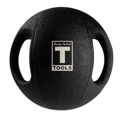 Body-Solid Exercise Medicine Balls, Heavy-Duty Non Slip Rubber Grip with Dual Handles Medicine Ball for Weights Training, Weightlifting & Core Workouts - size: 6 lb