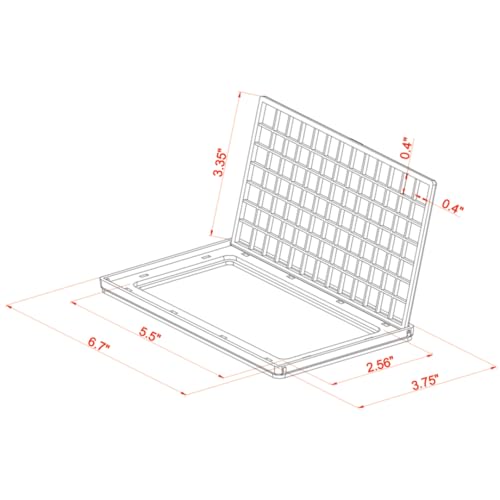 Innovative Marine Flip Feed Hinged Feeding Lid - Use with Mesh Screen Aquarium Lids Only