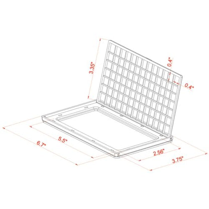 Innovative Marine Flip Feed Hinged Feeding Lid - Use with Mesh Screen Aquarium Lids Only
