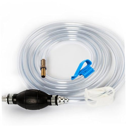 Manual Suction Hose Set for Oil and Water Transfer, Vehicle Guide Oil Tube with Siphon Pump, Sturdy Manual Suction Pipe for Aquarium Water Change and Automotive Fluid Handling