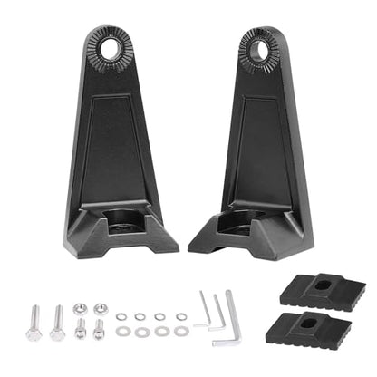 Side Brackets, AKD Part Light Bar Mounting Brackets Kit Universal Side Mount Offroad Truck LED Bar Mounts 2 Pack - color: Black Normal
