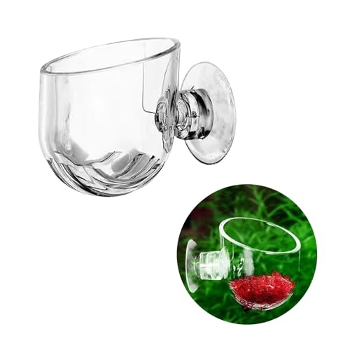 10 Pcs Aquarium Plant Holder, Clear Fish Tank Plant Holder for Aquascape Decoration, Red Worm Feeder, Aquarium Planter Pot with Suction Cup, Betta Fish Tank Accessories Aquariums Decor